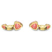 Swarovski Pod jewelry, Pink Crystals in Gold Plated Metal 