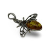 Baltic Amber Pendant with Honeybee Charm 