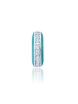 Crislu Teal Enamel  Cuff Earring in Platinum Plating 