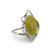 Baltic Amber - Modern Swirl Large Oval Butterscotch Amber Ring