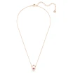 Swarovski Sparkling Dance Round Red Crystal Una Pendant in Rose Gold