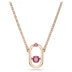 Swarovski Sparkling Dance Round Red Crystal Una Pendant in Rose Gold