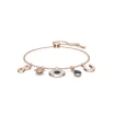 Swarovski Evil Eye Duo Charm  Bracelet
