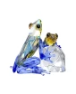 Swarovski Idyllia Frog and Baby Crystal Figurines