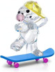 Swarovski Kris Bear Skaterbear Crystal Figurine