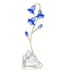 Swarovski Florere Blue Crystals Bellflower Crystal Figurine