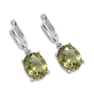 Zultanite Color Changing Oval Gemstones Large Leverback Drop Earrings