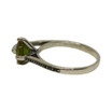 Zultanite Color Changing Round Gemstone Ring with Marcasite Accents