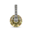Zultanite Color Changing Round Spinner Pendant with Marcasite Accents