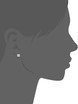 Crislu Princess Cut Platinum Silver Stud Earrings, 1.5 ct.