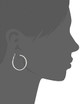 Crislu Inside Out CZ Pave Hoop Earrings, Medium