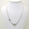 Rebecca Net Necklace with Small Clear Crystals