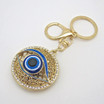 Circle Keychain with Evil Eye Protection