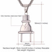 Men's Stainless Steel Fashion Plug Pendant