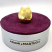 Adami and Martucci Matte Polished Gold Ring 