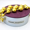 Adami and Martucci Multi-Strand Gold Balls Bracelet 