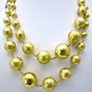 Adami and Martucci Graduated Yellow Gold-Plated Balls Necklace