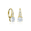 YELLOW GOLD CLASSIC LEVERBACK EARRINGS