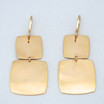 Rebecca Double Square Earrings in Rose Gold Plating, small