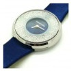 Swarovski Women's Crystalline Dark Blue Leather Watch
