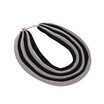 Adami & Martucci Multi Layered Silver and Black Mesh Necklace