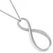 Swarovski Exist Infinity Pendant, Rhodium