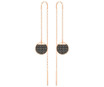 Swarovski Ginger Chain Black Earrings