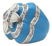 Square Flower Turquoise Ring