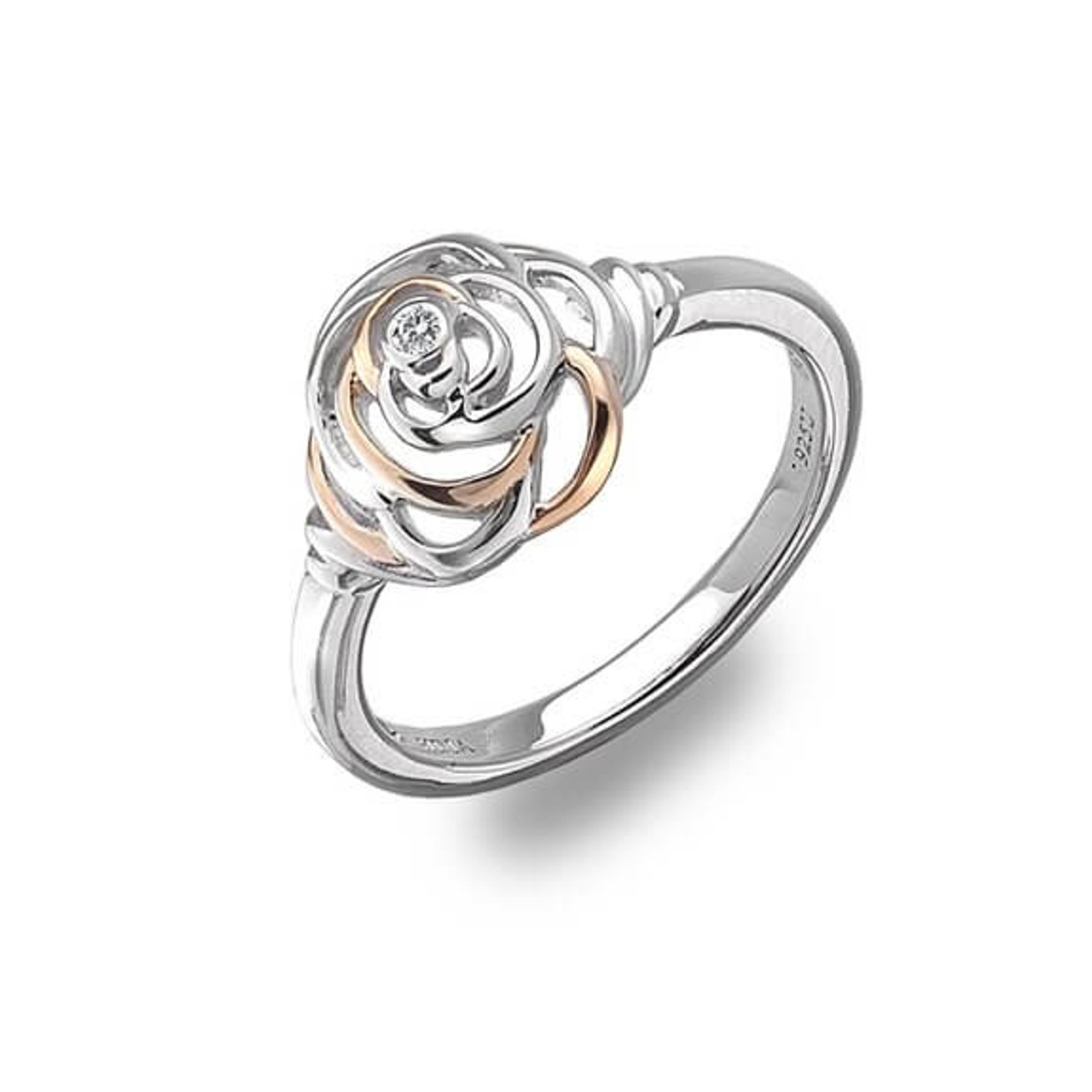 hot diamonds rose gold ring