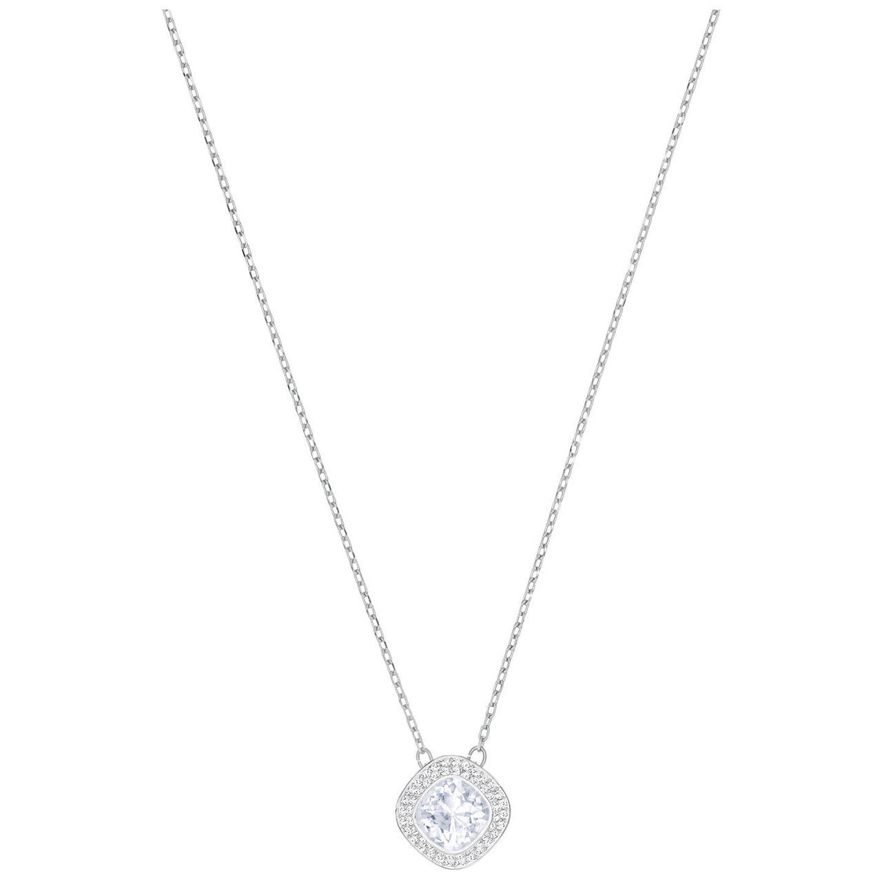 Swarovski Latitude Square Pendant, White