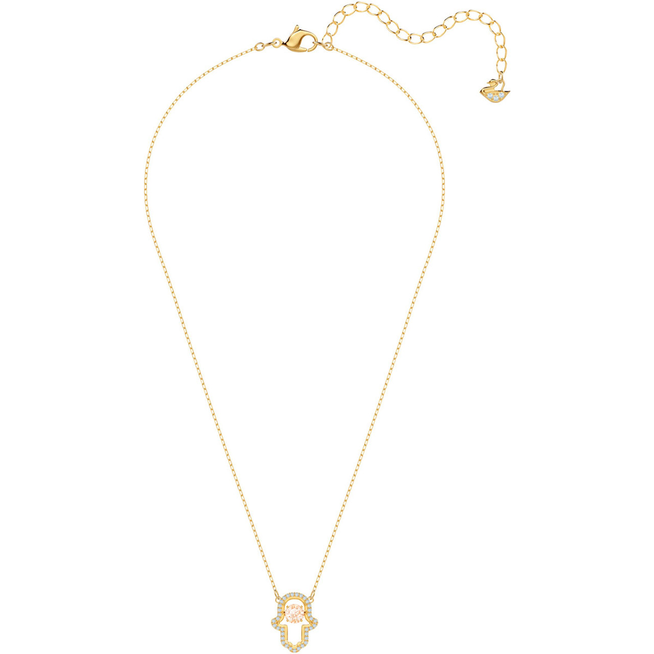 Swarovski luckily hamsa hand necklace Clearance