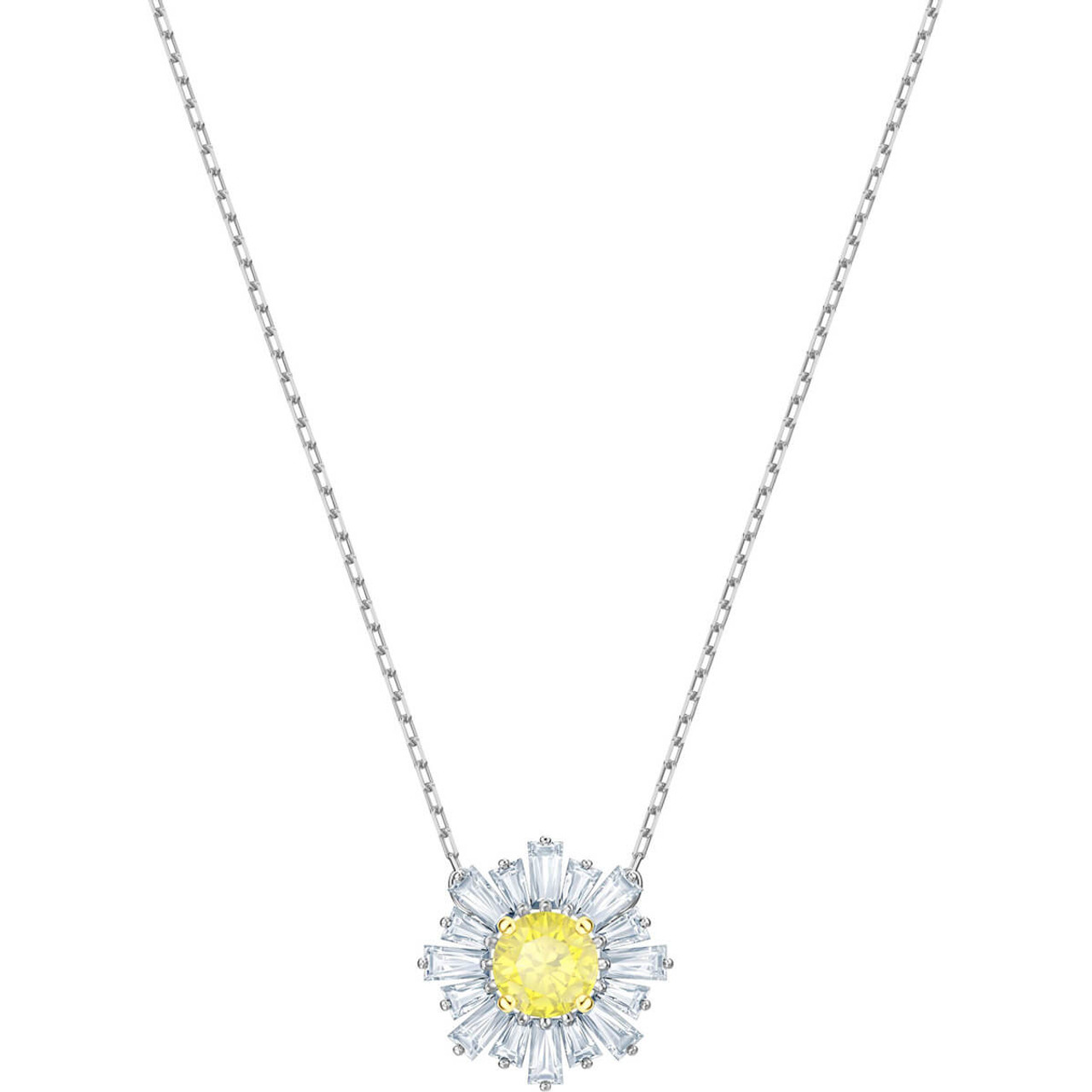 Swarovski yellow shop crystal necklace