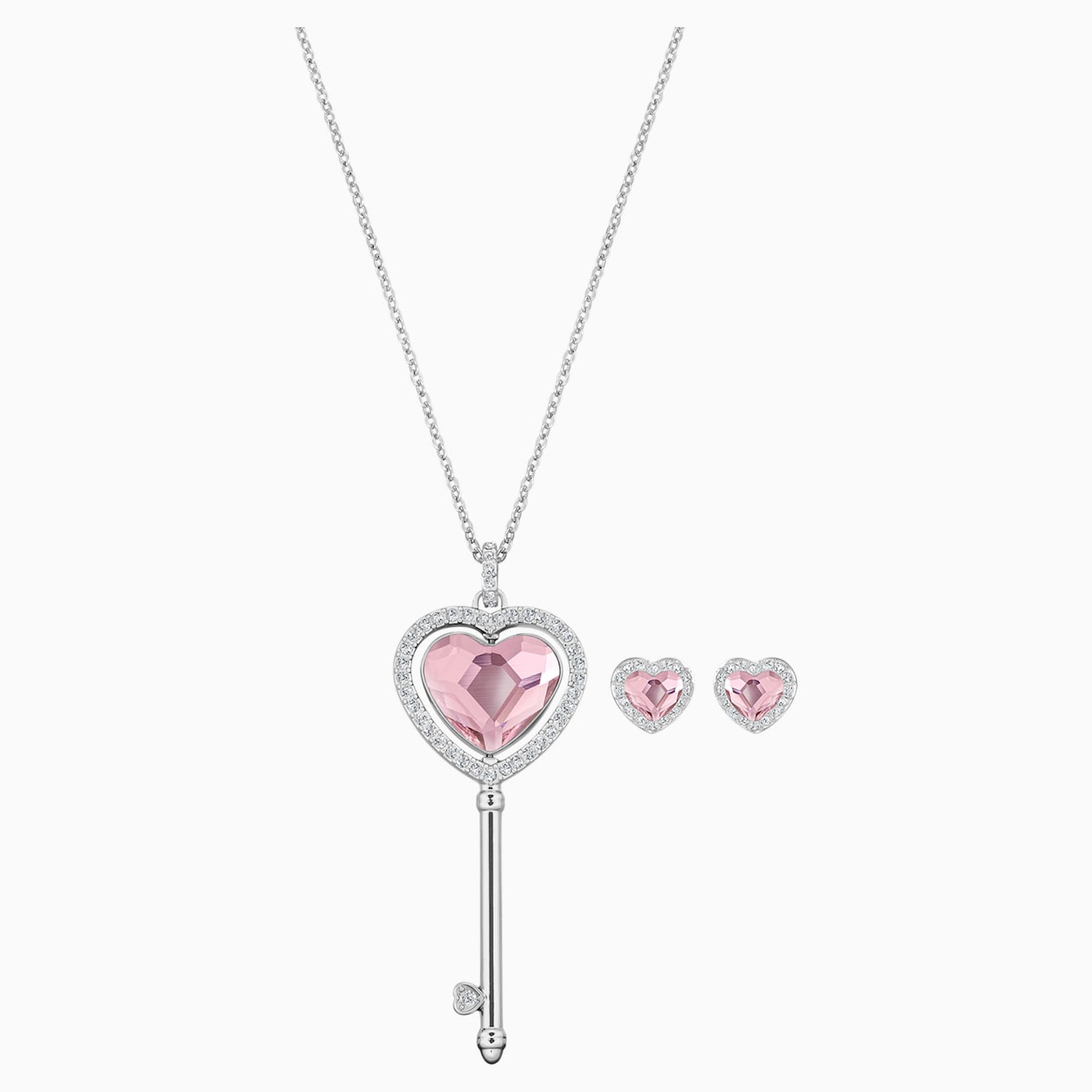 Swarovski Engaged Pink Heart Reversible Set