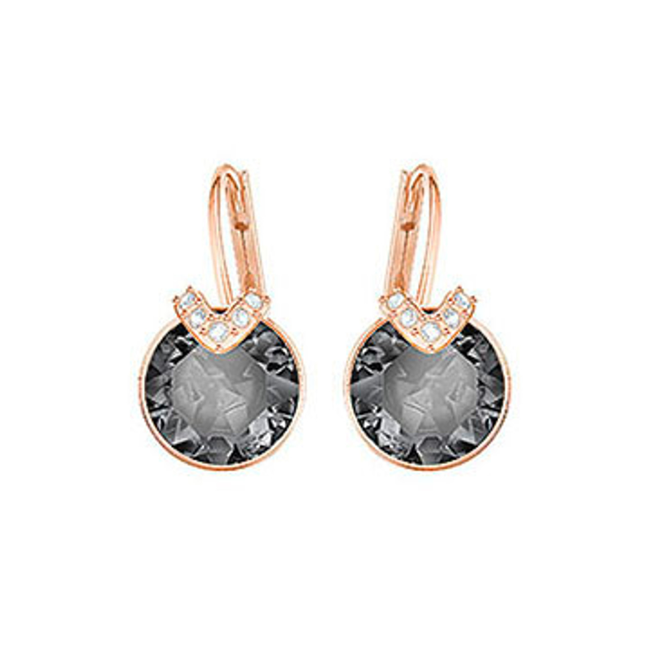 Swarovski Bella V Small Earrings, Rose Gold