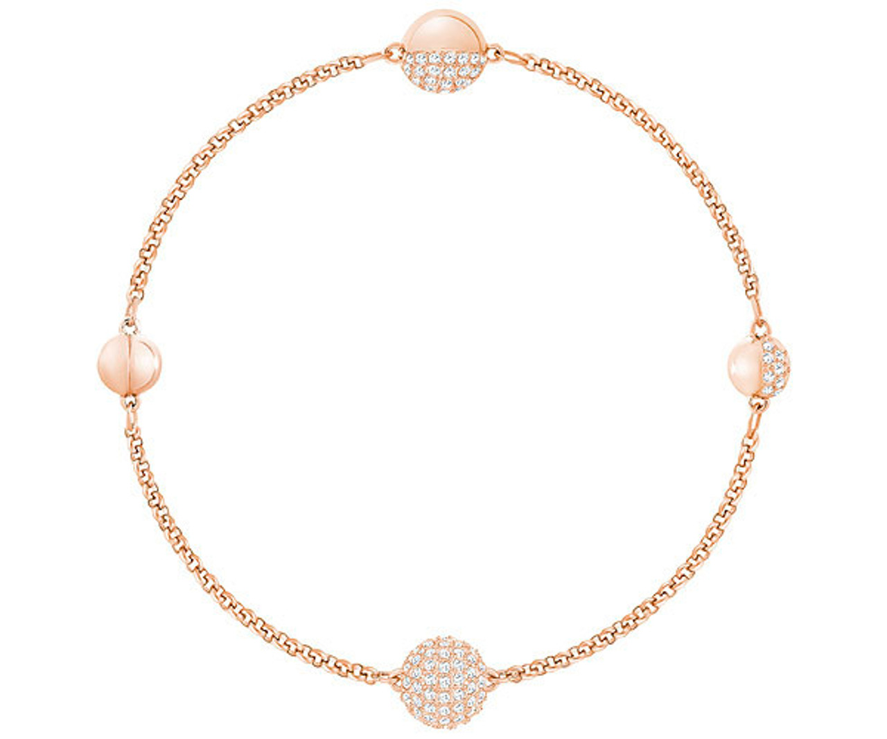 Swarovski Remix Collection Bracelet with Spheres, Rose Gold