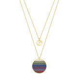 Swarovski Ginger Double Layered Multi Color Pendant