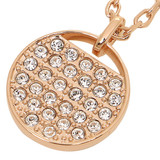 Swarovski Ginger Pendant in Rose Gold Plating