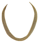 Adami & Martucci Gold Mesh Necklace/String for Pendants (not included)