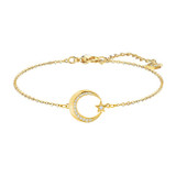 Swarovski Crescent and Star Gold Bracelet