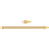 Swarovski Clim Crystal Mesh Bracelet, Yellow Gold