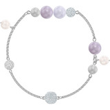 Swarovski Remix Collection Bracelet Pearl Strand in Rhodium