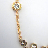 Rebecca Net Necklace with Champagne Color Crystals Rebecca Net Necklace with Champagne Color Crystals