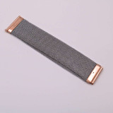 Adami & Martucci Silver Mesh Cuff Bracelet with Rose Gold Closure