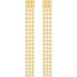 Swarovski Fit Long Pierced Earrings, Gold-Tone