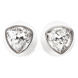 Swarovski Twice White Crystal Stud Earrings