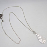 Rebecca Teardrop Pendant in Stainless Steel