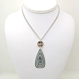 Rebecca Teardrop Pendant in Stainless Steel