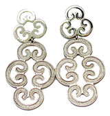 Rebecca Large Earrings from Louis XIV Collection in Stainless Steel