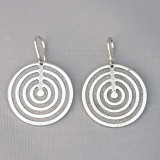 Rebecca Circle Earrings from Infinity Collection in Stainless Steel