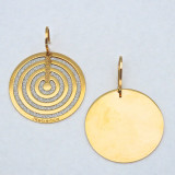 Circle Earrings from Infinity Collection in Rose Gold Plating